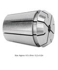 Legit Heavy Duty CNC Milling Tool Chuck Featuring 6.3mm Precision Collet, showing detailed metallic finish and size 6.3x5mm.