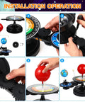 Solar System Model Kit Showcases How Earth And Moon Revolve Around The Sun For Teens And Students A Hands On STEM Science Experiment Teaching Tool For Astronomy Education, black plastic gears and globe model
