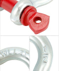 Heavy Duty Half Inch Anchor Shackles Alloy Screw Pin Forged Carbon Steel Ten Pack D Ring Shackles Two Ton 4400 Lbs Working Load Limit