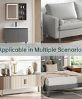 20cm Triangle Metal Furniture Legs 4 Pack for Sofas Chairs Tables Cabinets and Stools Gray Finish with Pre Drilled Holes