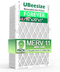 9 Pack 16x20x1 Air Filters With Reusable ABS Frame Deep Pleated MERV 11 MPR 1200 FPR 6-8 For Home AC HVAC Furnaces Filters