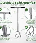 Twist Tiller Hand Tool With Removable Big Claw Garden Claw Cultivator Long Handle Steel Tiller details and features