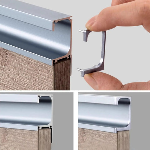 Super Slick Aluminum Fingertip Pull Handle For Kitchen Drawers And Cupboards With A Hella Tough Build That Handles Daily Hustle While Staying Rust Free And Easy Clean Adds Instant Style To Any Home Refresh