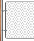 Heavy Duty 2 Pack T Post Gate Hinge Kit With One And Three Eighths Inch U Bolt Clamps Built To Last 200 Degree Rotating Female Hinges And Pins