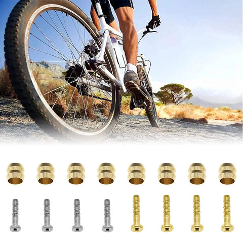 CYSKY bike hydraulic brake hose kit with 2500mm hose, 8 brass olives and 8 brass inserts.