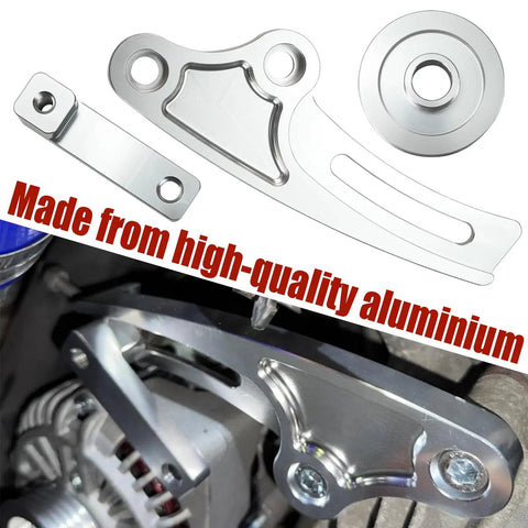 Heavy Duty Alternator Conversion Bracket Kit For Holden LS1 And Nissan RB Engine Swap Aluminum parts with clear detail