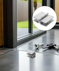 Stainless Steel Glass Door Hinge Set For Cabinets And Shower Enclosures, All Weather Heavy Duty Glass Clamp Hardware, Built To Last Bathroom Cabinet Cupboard Hinges For Glass Doors on glass door