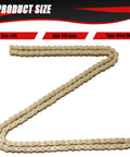 KAMIER #35 gold drive chain, 140 links, front view