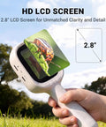 No Fuss Autofocus Digital Microscope With A 2.8 Inch IPS Screen For Quick Sharp Focus And Photo Capture Dual LED Illumination For Clear Detail Simple One Button Use That Anyone Can Master Ideal For Students Hobbyists And Makers. hand-held digital microscope with 2.8-inch IPS screen and insect close-up