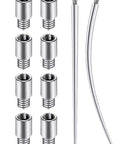 14G Piercing Taper Kit With 2mm Titanium Extension Poles for safe hypoallergenic body jewelry changes and stretching