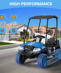 Big Kid Approved 24V Electric Ride On Car Crew Ready 4 Seater Kids Golf Cart With Full Seatbelts Rear Footrests Legit Spacious Setup For Toddlers And Besties, child driving