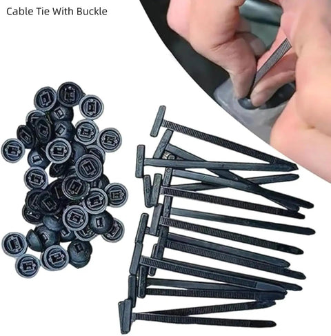 Self Locking Car Bumper Clip With Durable Nylon Buckle For Quick Fixes Universal Fit No Tools Needed Pin Lock Design For Easy Cable Management And Fast Panel Repairs Ideal For Bumpers And Wiring Harnesses