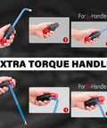 Do It All 27 Piece Ball End Hex Key Set With T Handle SAE Metric Allen Wrenches And Torx Keys, 60CR-V Steel torque handle use