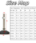 Top Shelf Heavy Duty M8 Swivel Leveling Feet For Furniture And Machinery 880 Lb Load Capacity Per Piece rock solid adjustable base size map.