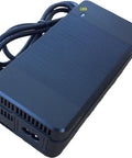 Smart 3 Amp AC Charger For 36V Lithium Battery Electric Bikes With Auto Shutoff No Overcharge Safe Quick Plug In, black rectangular unit