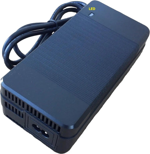 3 Amp Smart Charger For 48V Lithium Battery Electric Bike With Auto Stop When Full Safe Charging With OVP OCP SCP Protections Durable Compact Design And Universal Compatibility