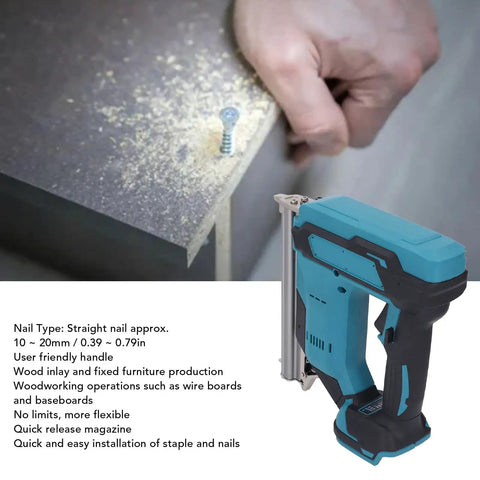 Lightweight Cordless Brad Nailer With Rechargeable 8V Battery For Smooth Trim Work And Furniture Assembly Knock It Out On Job Sites With No Sweat Ergonomic Grip Cord Free Design For Fast Diy Carpentry
