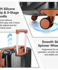 3 Piece Travel Luggage Set With Lightweight Hardshell Suitcases And Dual Spinner Wheels TSA Locks 20 Inch Carry On Gym Bag And Toiletry Bag Durable PC Plus ABS For Men And Women Black Great For Weekend Getaways And Business Travel Overhead Bin Friendly