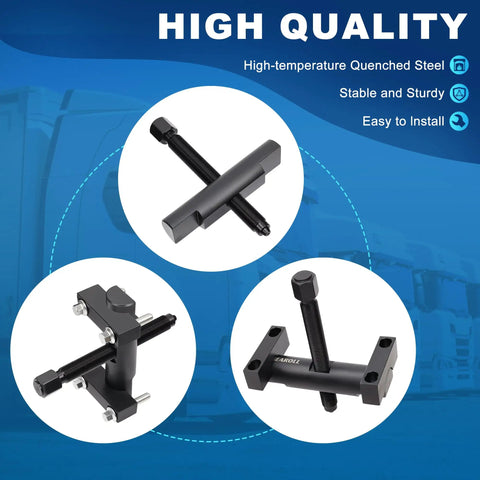 Heavy-Duty Yoke Puller And Removal Tool Kit For Commercial Trucks And Semi Trucks, high-temperature quenched steel design