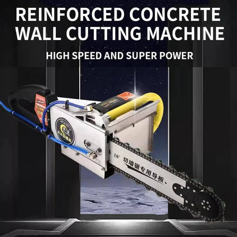 Pro Grade Diamond Wall Saw Built Tough For Zero Dust Grooving And Razor Slick Slotting Through Concrete Granite Masonry And Wood Up To 48 Cm Deep Beast Mode Cutting Performance with chain