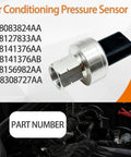 Hella Reliable AC Pressure Sensor Replacement For Dodge Dart Ram 1500 2500 3500 Plug And Play Transducer with part numbers.