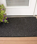 Industrial Door Mat 3 By 5 Entrance Rug For Businesses, Tough As Nails Heavy Duty Commercial Floor Mat That Scrapes Shoes And Traps Dirt