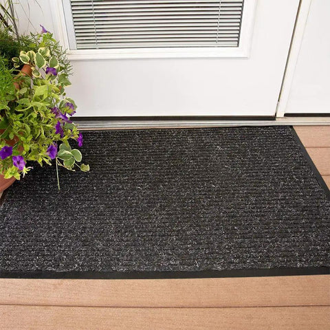 Industrial Door Mat 3 By 5 Entrance Rug For Businesses, Tough As Nails Heavy Duty Commercial Floor Mat That Scrapes Shoes And Traps Dirt