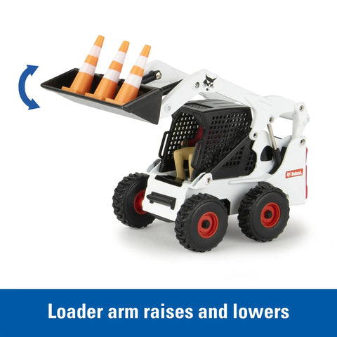 One Thirty Two Scale Die Cast Skid Steer with cones