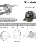 Unisex Golf Trucker Cap Dope Casual Hat With Adjustable Back Breathable Cotton Mesh Crown Classic Baseball Style Size Chart