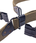 Khaki Thompson Kerr Rifle Sling US World War I Canvas Gun Strap for M1903 Springfield and Light Machine Gun Reproduction Slings close-up