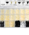 330 Pcs Nylon Nut Screw Grommet Assortment in case, for grille bezel headlight, fits GM Chrysler Toyota Honda Mazda Nissan Mitsubishi