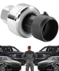 AC Pressure Sensor Switch Replacement For Cars And Trucks, OEM 1551343 High Pressure Refrigerant Transducer, Plug And Play