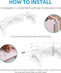 Installation guide for 7 Inch Squat Toilet Stool For Bathroom Made From Wood Plastic Composite, detailed step-by-step assembly process.