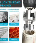 Dual Function Pipe Threader Tool For 1/2 Inch Plastic Pipes, Internal And External Threading, Drill Compatible To Speed Up Work, Heavy Duty Alloy Steel Construction, Pro DIY Pipe Fitting Tool for PVC, PPR, MPP pipes