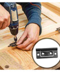 Installation of Tough As Nails Concealed Rotating Door Hinges 12 Pack In Black For Cabinets And Home Use, Easy Install, Heavy Duty Load
