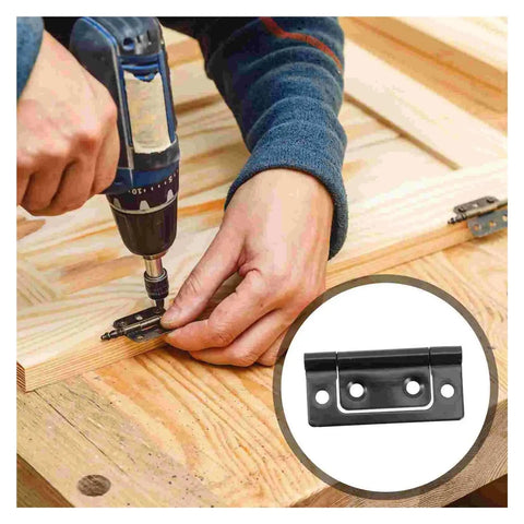 Installation of Tough As Nails Concealed Rotating Door Hinges 12 Pack In Black For Cabinets And Home Use, Easy Install, Heavy Duty Load