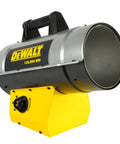 Heavy Duty 125k BTU Propane Forced Air Heater Packs Quiet Burner Tech, designed for efficient heating in garages and sheds.