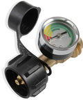 Front view of Propane Tank Gauge 2 Pack With Leak Detector Universal LP Gas Level Indicator for 5 to 40 lb Tanks QCC1 Type 1 Connection