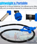 Lightweight and portable nozzle with flexible hose for Built Tough 55 Gallon Electric Drum Pump moves diesel and DEF fluid.