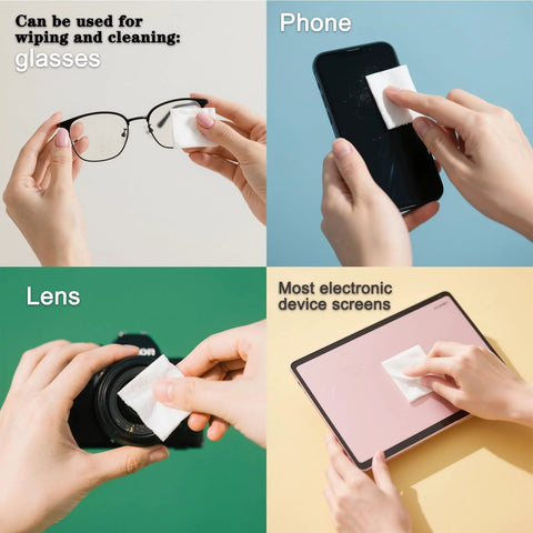 200-count XL lens wipes for glasses, sunglasses, camera lenses, and phone screens; individually wrapped.