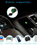 Waterproof Dual Usb Cigarette Lighter Adapter With Lid, 2.1A Fast Charge Dual Port Outlet For 12V 24V Car Boat RV ATV Truck US connected to devices.