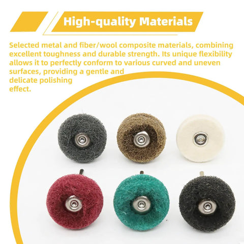 120 Piece Polishing Kit For Rotary Tool With One Eighth Inch Shank Universal Fit Buffing Wheels For Metal Wood Jewelry DIY Sanding