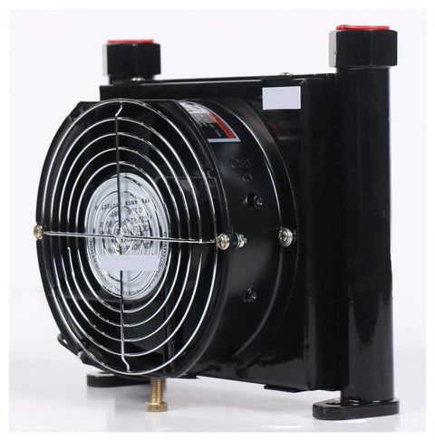 Heavy Duty Plate Heat Exchanger With Electric Fan For Oil Cooling In Machines And Small Hydraulic Power Packs, Air Cooled Oil Radiator, 12V 24V And 220V 380V Compatible, Ideal For Machine Tools And Hydraulic Systems