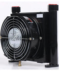 Plate Heat Exchanger With Electric Fan For Oil Cooling In Tooling Gearheads And Small Hydraulic Power Packs 12 24 Volt And 220 380 Volt Options Air Cooled Oil Cooler Radiator For Smooth Operation And Shock Absorption