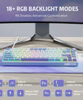 Custom 75 Percent Wired Mechanical Keyboard Featuring Gasket Mount Design Hot Swap Switches And PreLubed Linear Keys with RGB backlight options.