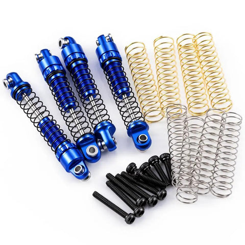 28mm RC Oil Shocks 4Pc Aluminum Shock Absorbers For 1/30 Axial SCX30 Wrangler Bronco RC Crawler Upgrades With Sick Damping