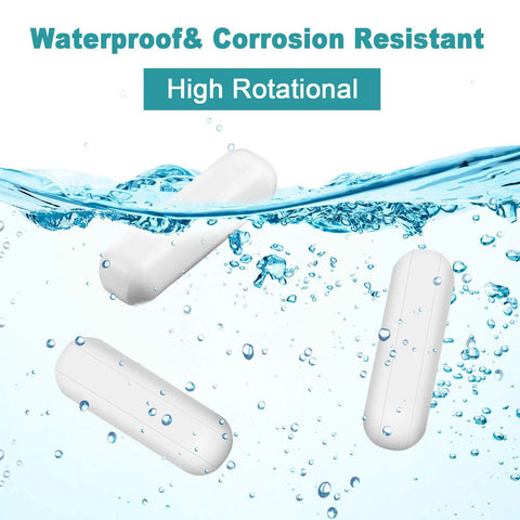 8-Piece PTFE Magnetic Stir Bar Set For Lab Use, White Stainless Steel Lab Workhorse Stir Plate Magnets, 30 mm 1.18 Inch, Corrosion-Resistant Abrasion-Resistant, Smooth Surface, Stable Speed, No Burrs, High-Rotation Stirring, waterproof stir bars in water