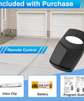 Garage Door Remote 310 MHz With 8 DIP Switches Dual Transmitters And 2 Visor Clips No Fuss Replacement For DTD DNT00002A DNT00017A