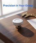 Cool Aluminum Alloy Mini Handwheel With Knurled Grip For 0.4 Inch Hole Shaft, Durable Precision Crank Handle For Machine Projects And Industrial Gear Mods on desk