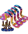 4 Pack Pickup Truck Bed Tie Down Anchors Hooks For Foton Tunland Cargo Mounting Brackets multicolor metal with screws